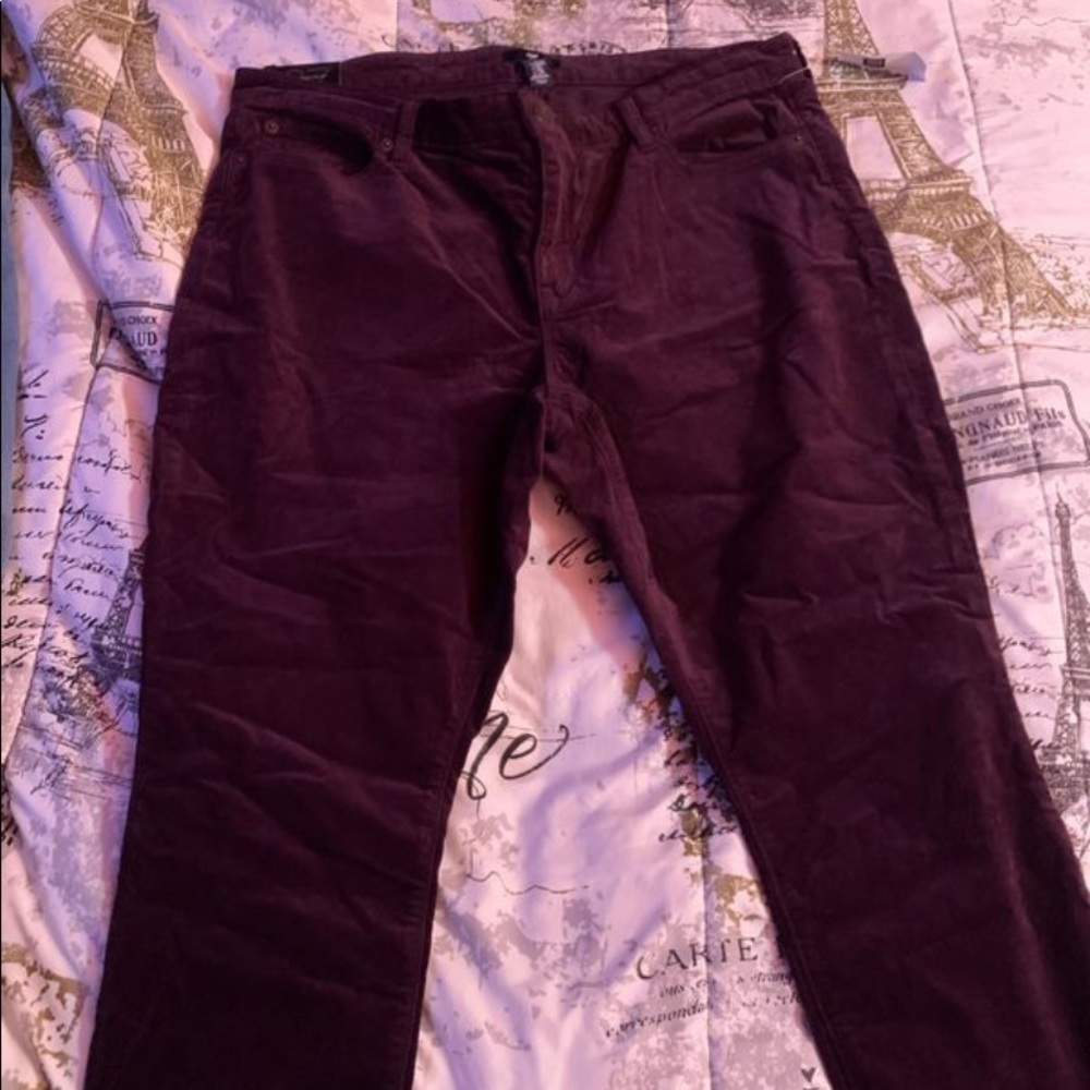🥳 purple velvet pants